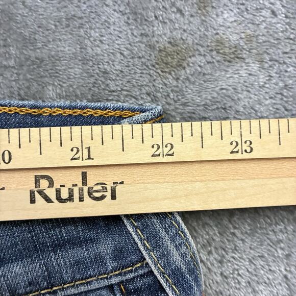 True Religion Shorts Men’s 42 Blue Cutoff Grunge Denim Y2K Jeans - Picture 6 of 9